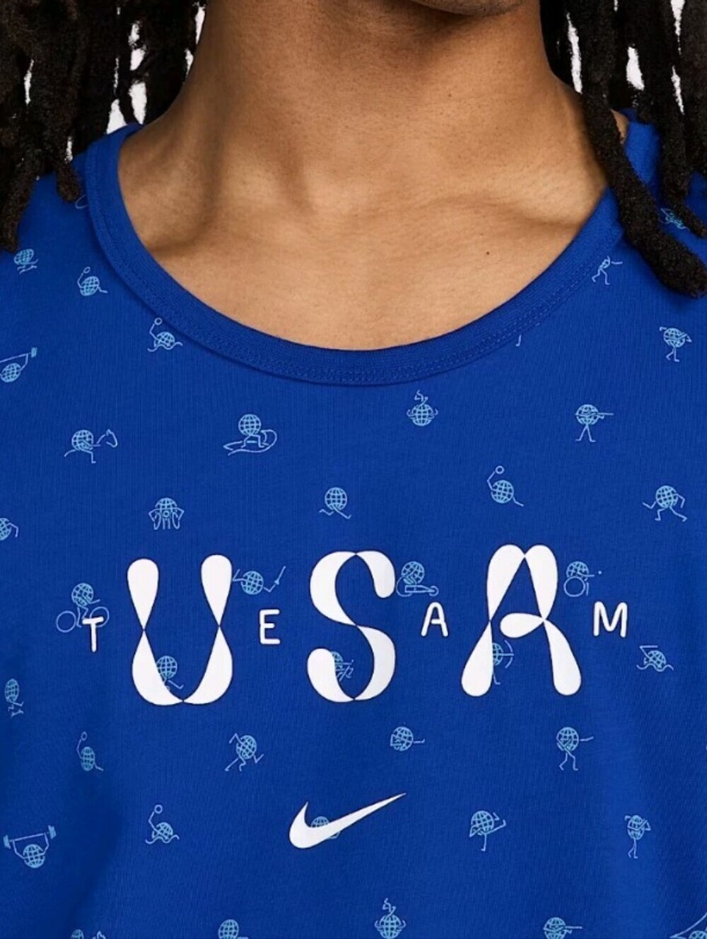 Nike USA Club Tank Top Men's Size XL Extra Large Blue FN0879-417 NWT - Picture 3 of 3